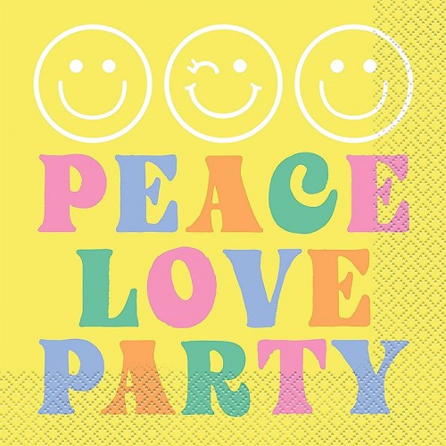 Guardanapos Peace Love Party